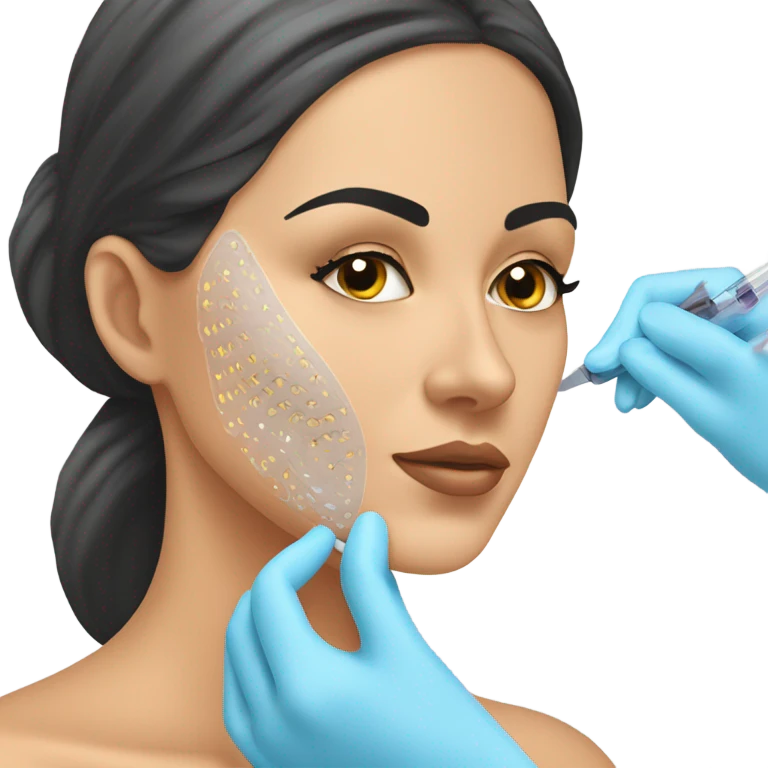 Woman microneedling her client emoji