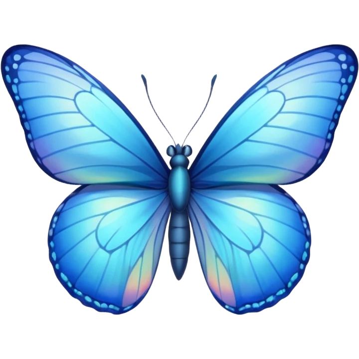 blue butterfly small emoji