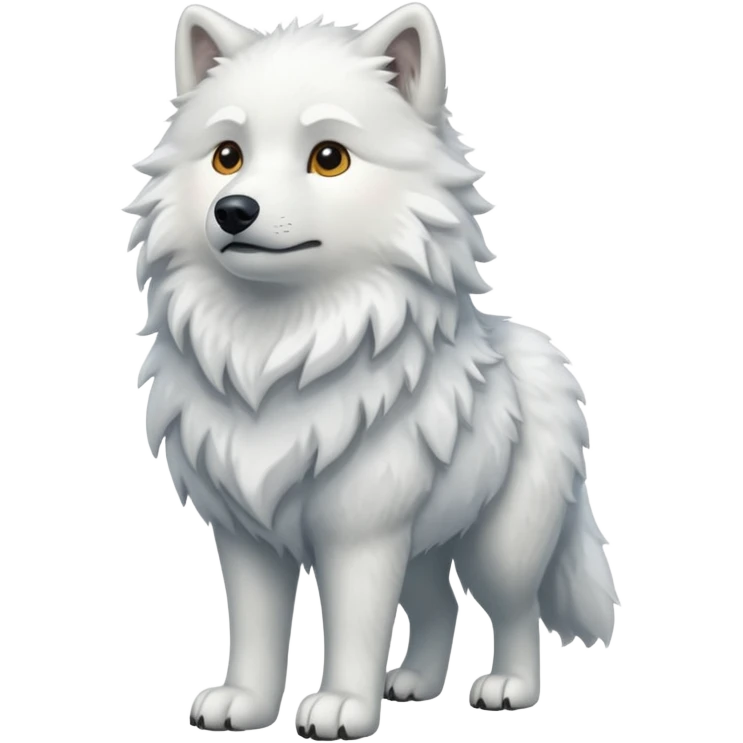 White wolf emoji emoji