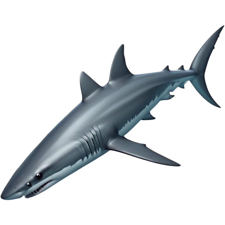 cinematic-shark-realistic-full-body-swimming-emoji,-sleek-powerful-body-gliding-through-the-ocean-depths,-dark-grey-skin-glossy-and-textured,-sharp-angular-fins-cutting-through-the-water,-piercing-black-eyes-focused-intensely,-rows-of-razor-sharp-teeth-slightly-visible,-simplified-yet-realistic-focused-features,-highly-detailed,-glowing-with-an-eerie-deep-sea-glow emoji