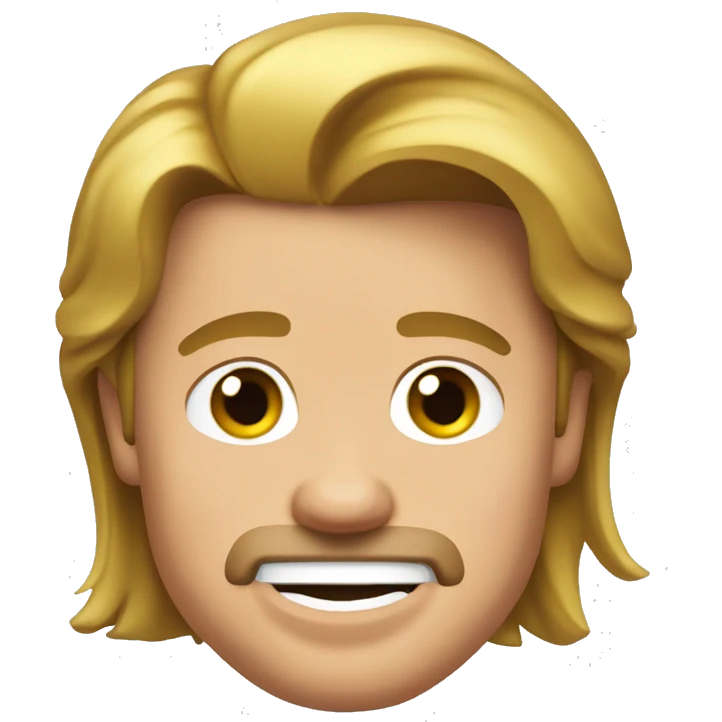 Brad Pitt  head bend emoji