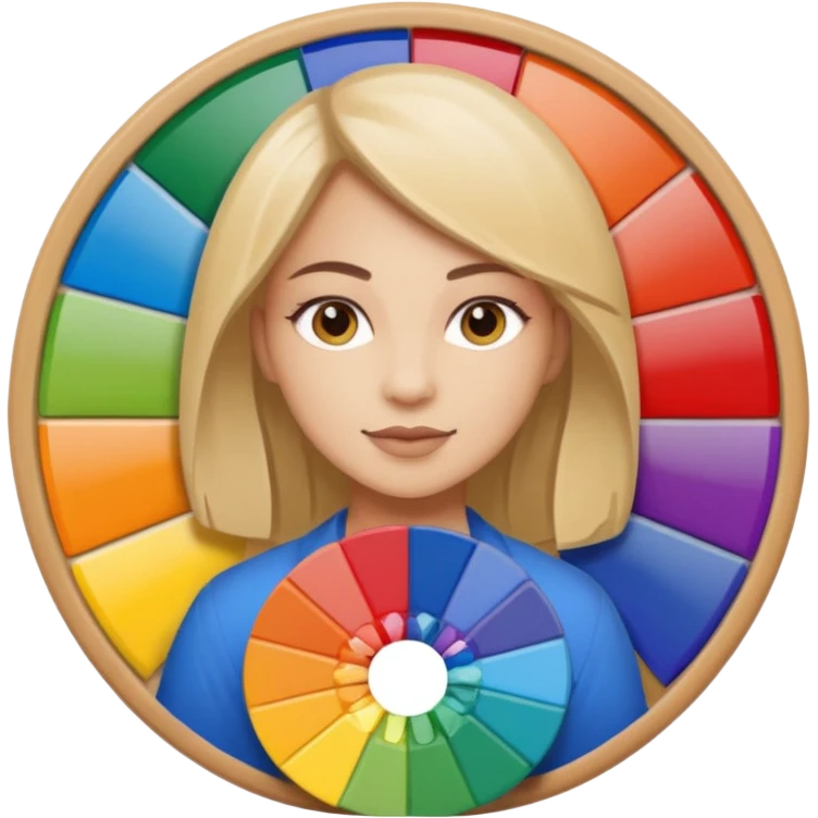 graphic designer , color wheel, emoji