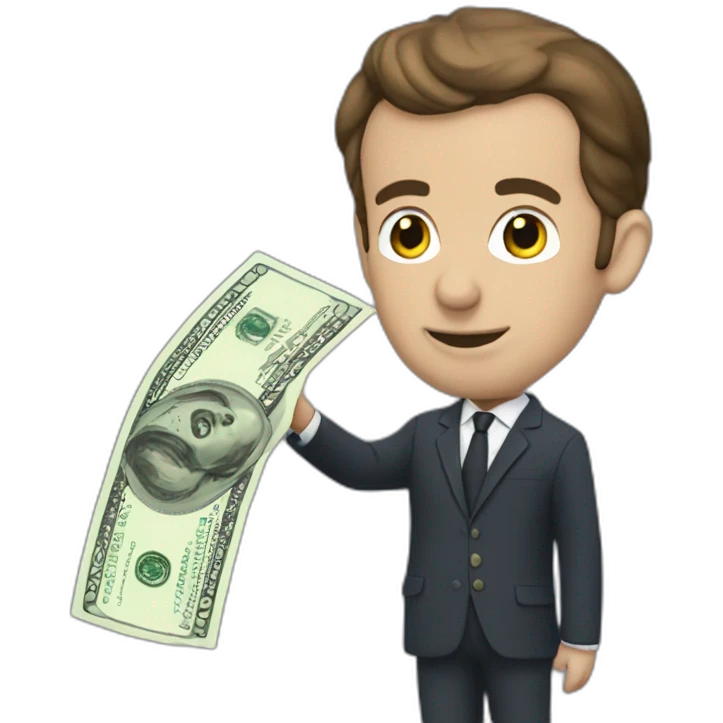macron-taking-money emoji