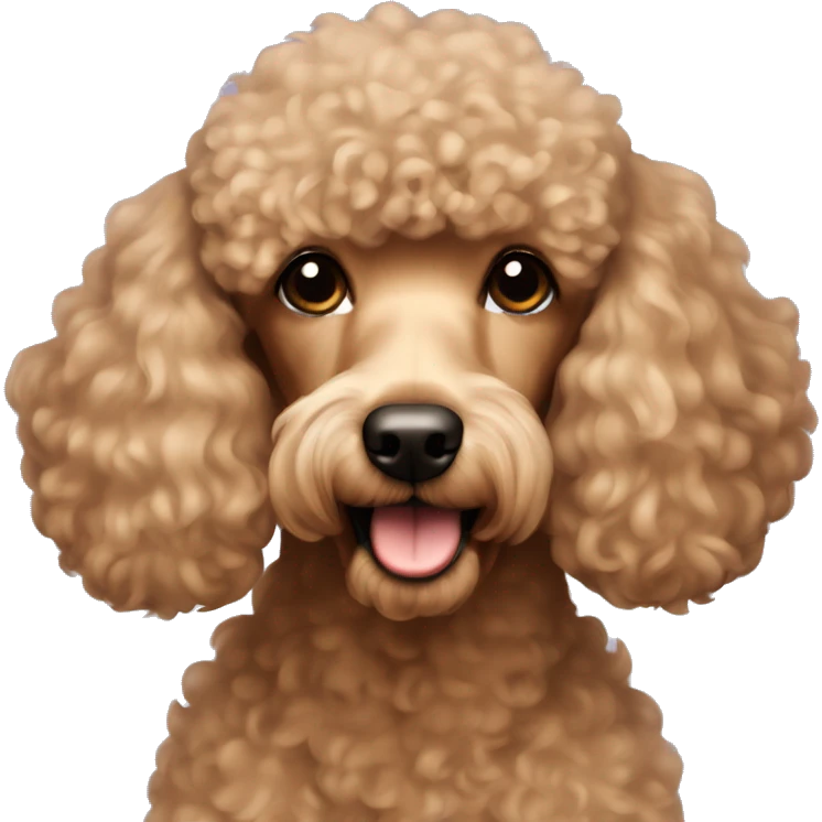a light brown tan poodle emoji