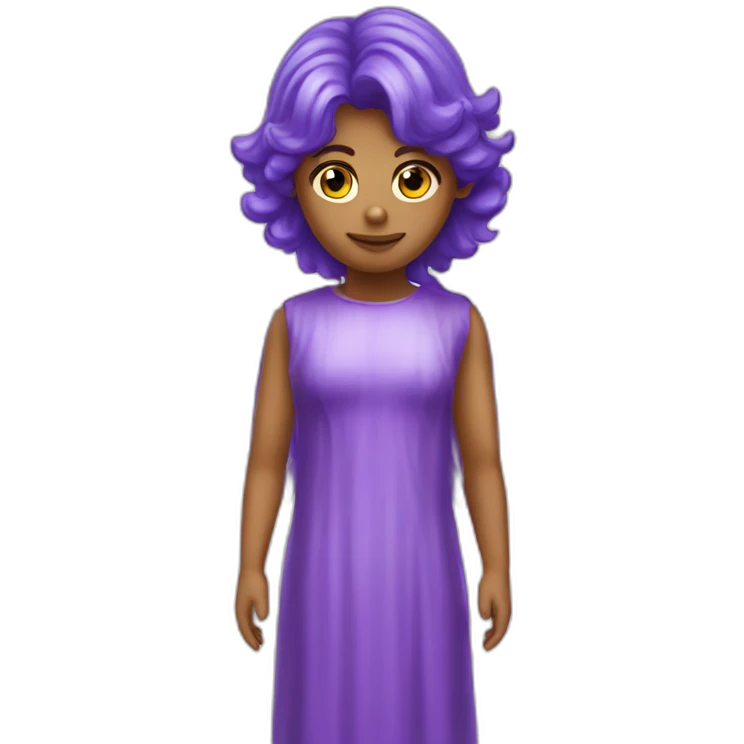 Flaming purple angel wings emoji
