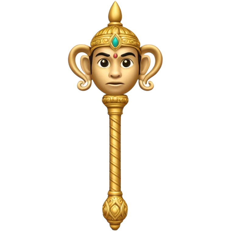 Hanuman gada emoji mace emoji