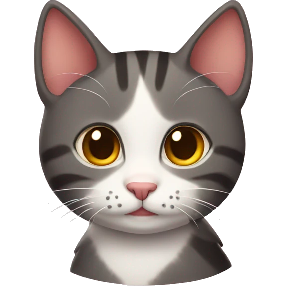 Cat with lots of love emoji
