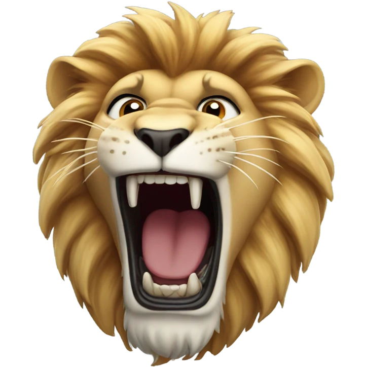 Lion roaring emoji