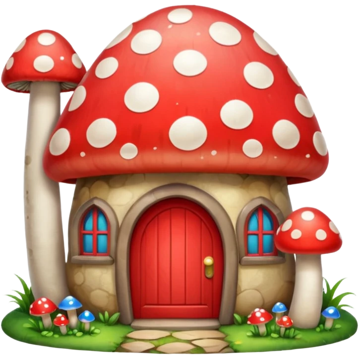 mushroom house emoji