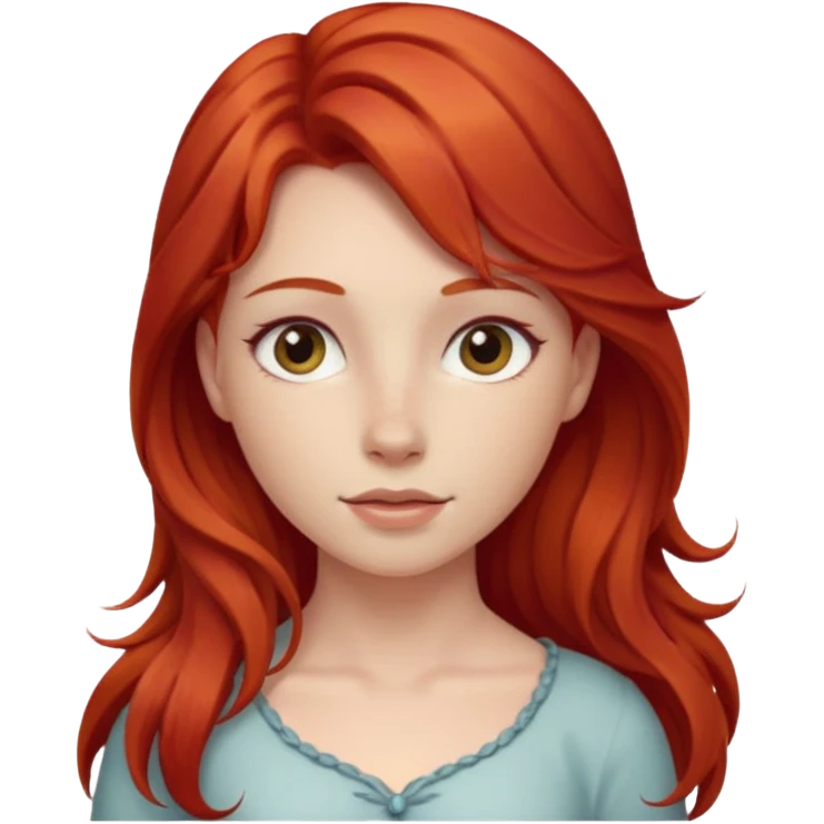 Girl with horse body and have red hair emoji