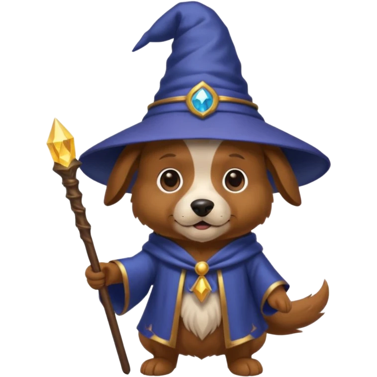 Dog wizard emoji