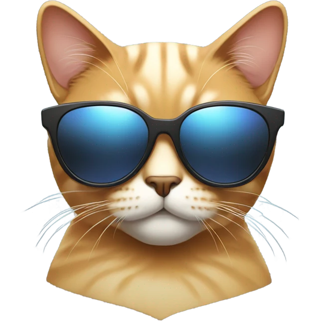 Cat with sunglasses emoji