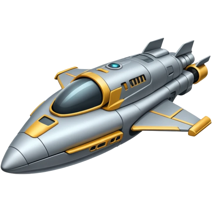 A spaceship in a distopian future. emoji