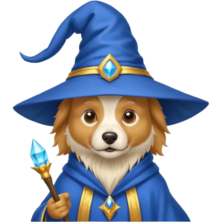 Dog wizard emoji