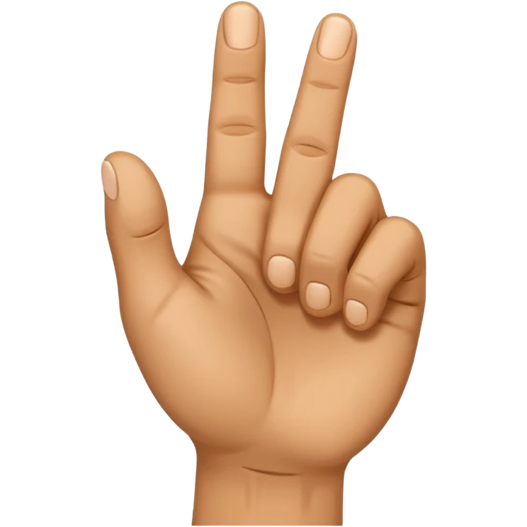 Create an emoji of a right hand. The thumb and middle finger of the right hand are pressed together, with the index finger positioned between them. The remaining fingers are curled into a fist. Add motion lines around the emoji to indicate a downward hand movement. emoji
