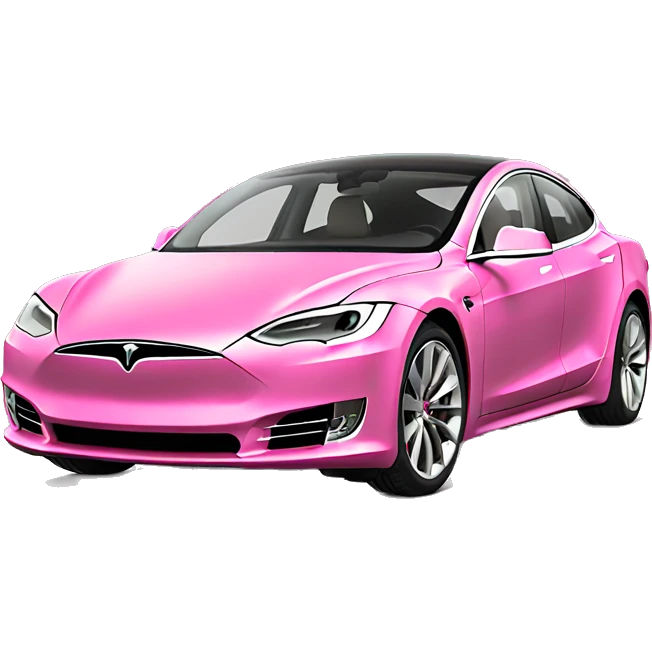 Pink Tesla emoji