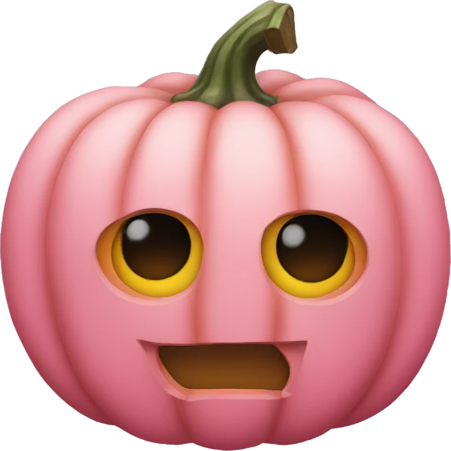 pink pumpkin  emoji