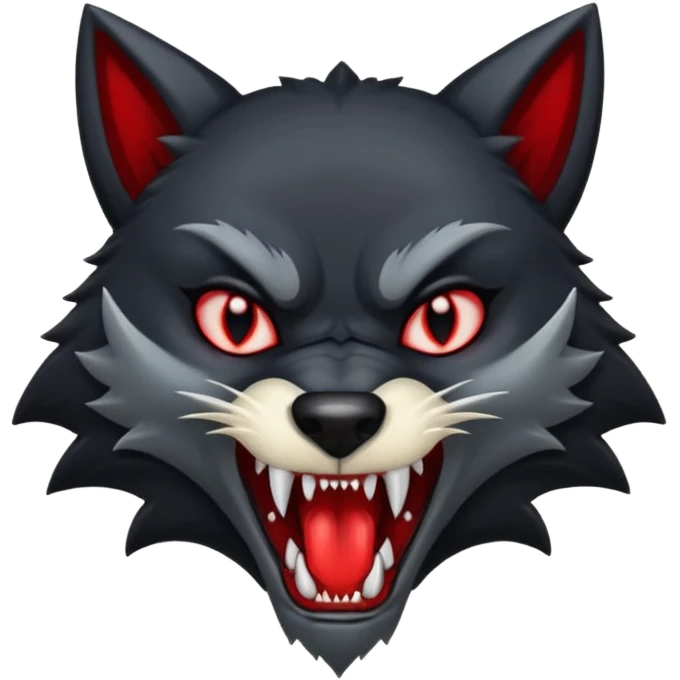 A vampire wolf emoji