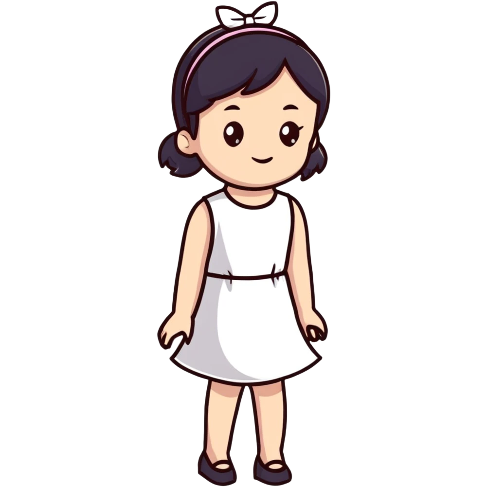girl in a cute dress emoji