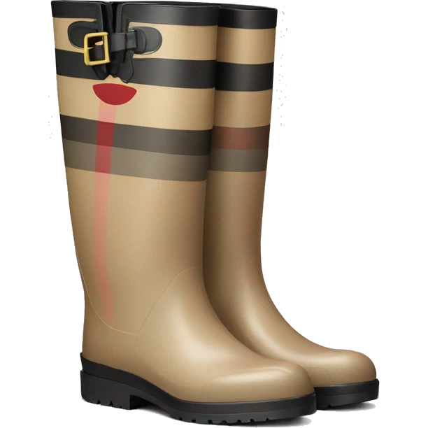 Burberry rain boots emoji