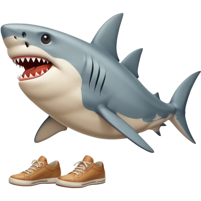 Shark wearing shoes and he has only 2 legs Italian brainrot tralalelo tralala emoji