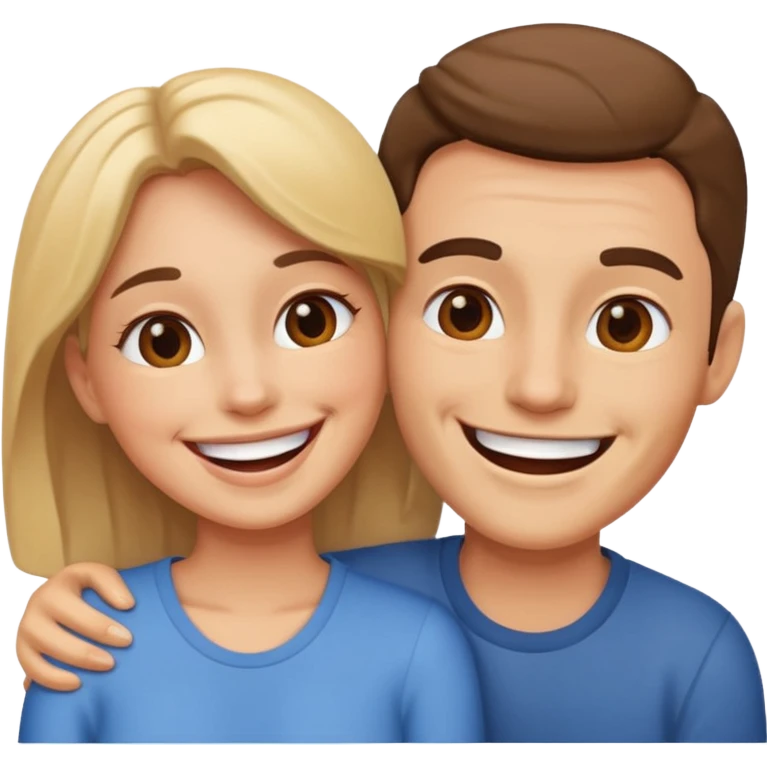 couple in love talking emoji