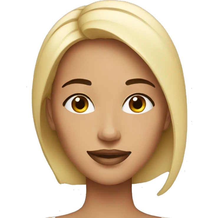 Woman skincare happy full face emoji