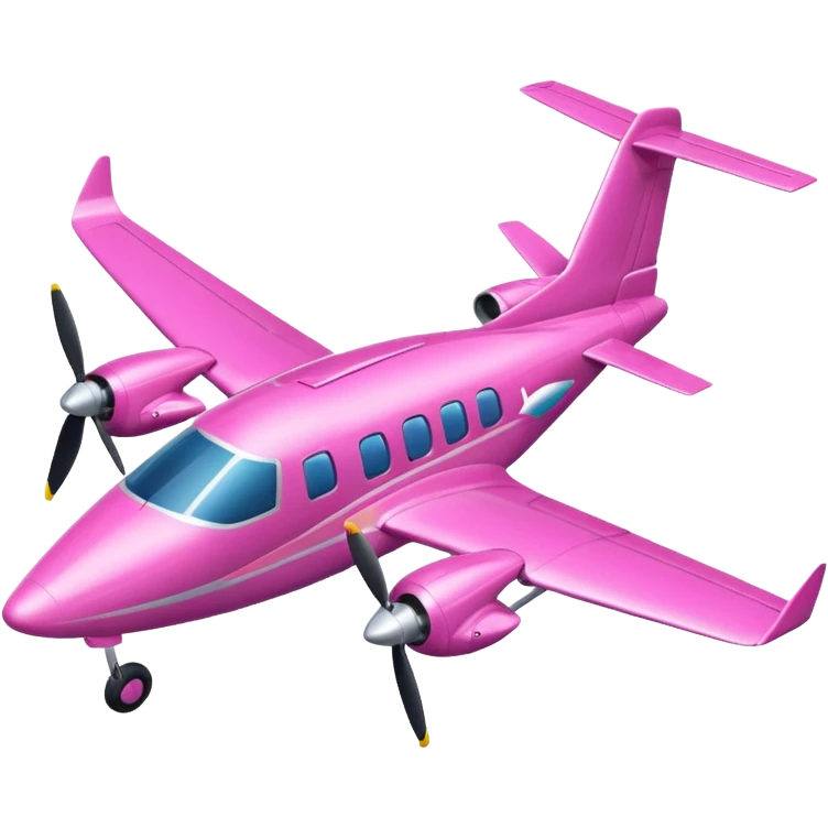 tiny pink (RGB: 220, 20, 120) turboprop aircraft emoji