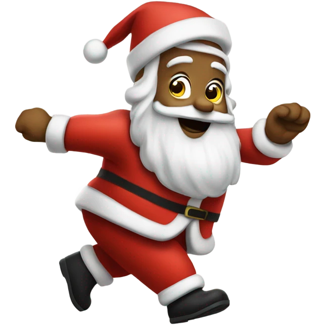 Moonwalking santa  emoji
