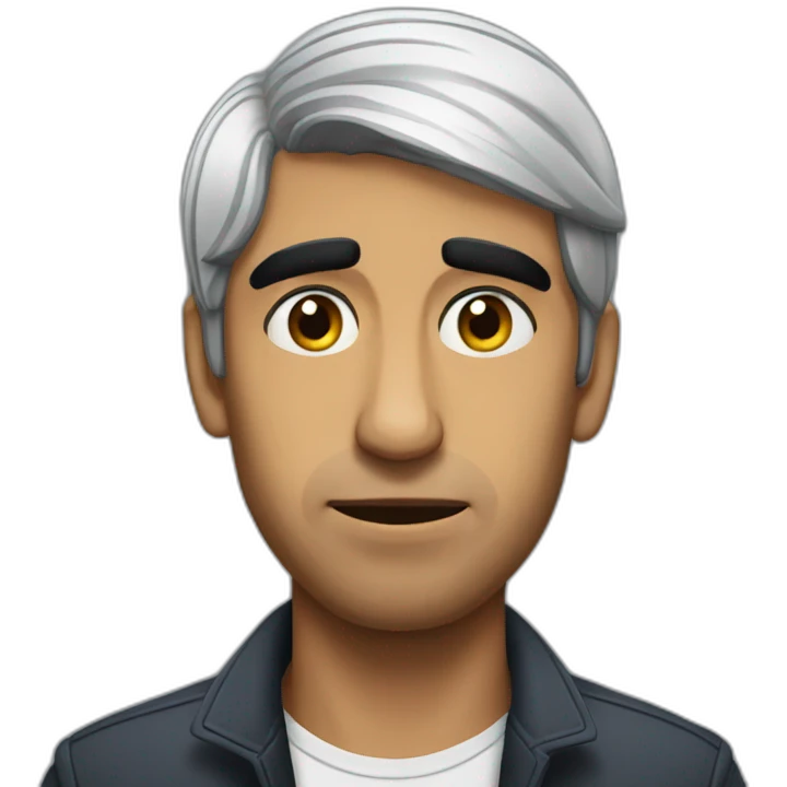 Sad rishi sunak with a tear rolling down his gave emoji