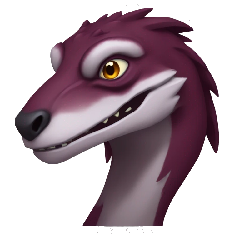 Maroon Sergal-raptor emoji