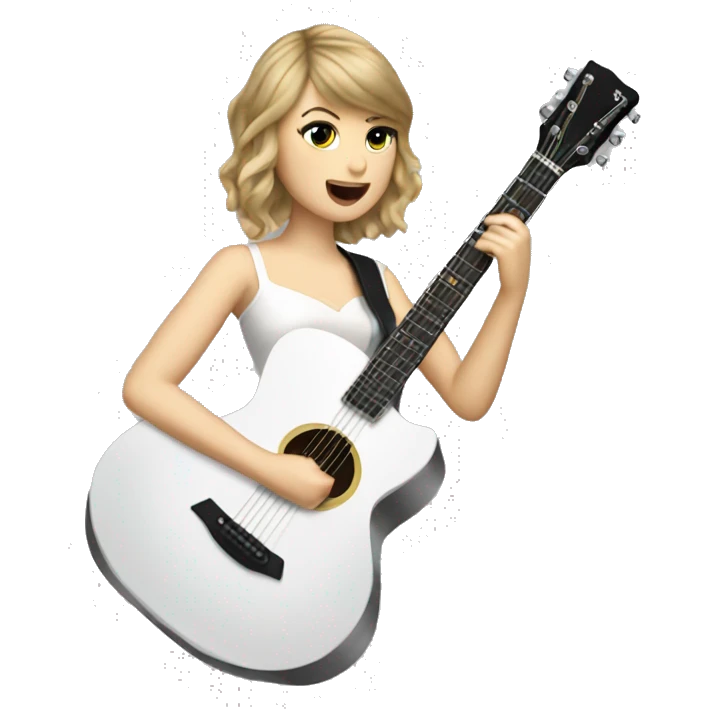Taylor swift playing the guitar emoji