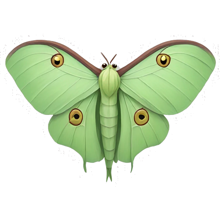 Luna moth emoji