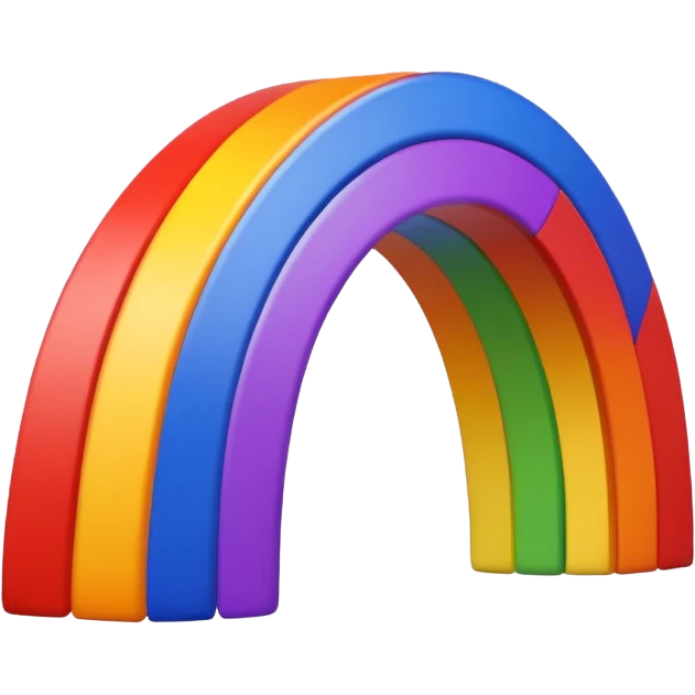 a rainbow emoji
