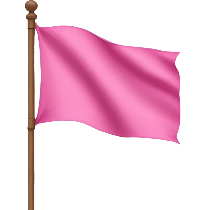 Pink flag  emoji