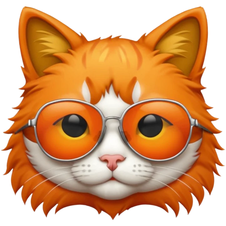 Cat wearing sunglasses emoji