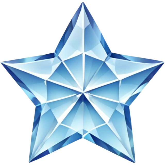 five-pointed star-shaped diamond emoji