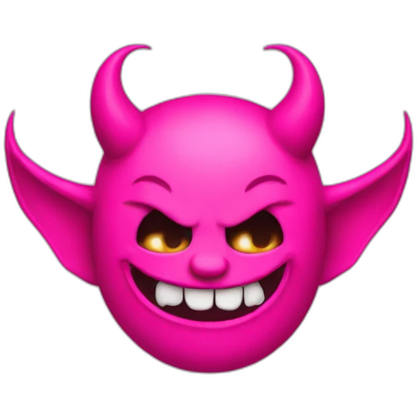 pink devil emoji