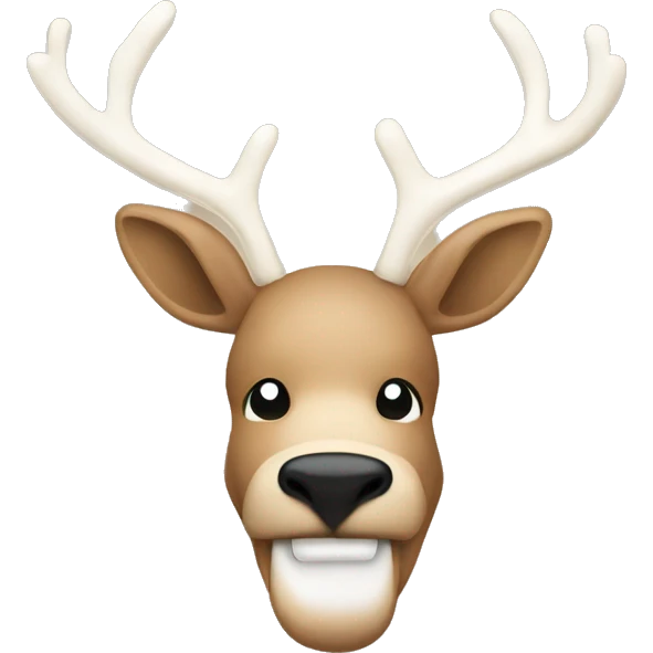 Raindeer beige Christmas  emoji