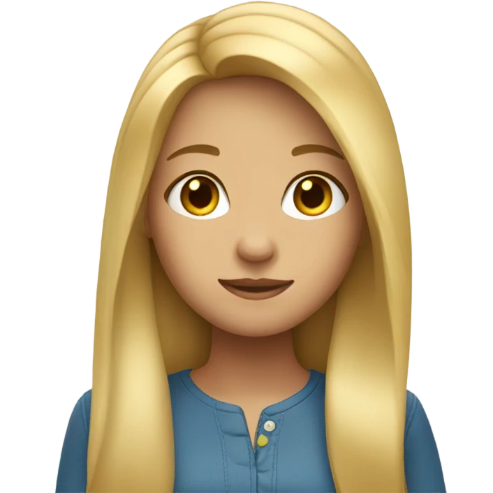 girl with long blonde hair  emoji