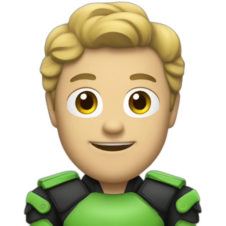 moto verte et noir emoji