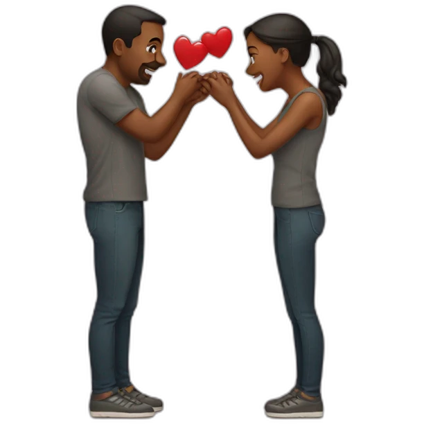 couple s'embrassant emoji