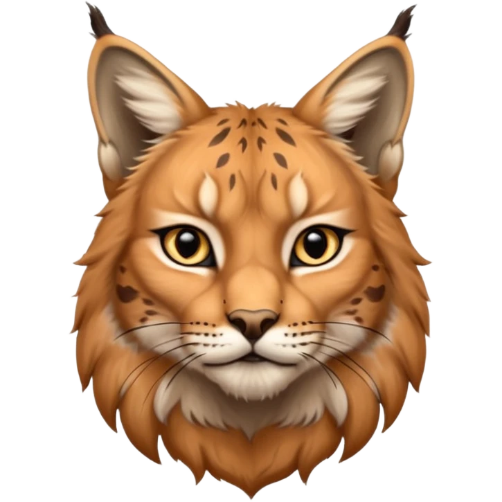 A high-resolution photo-realistic digital illustration of a majestic lynx, chest upward A high-resolution, photo-realistic digital illustration of a majestic young Eurasian lynx, shown from the shoulder upwards with markings emoji