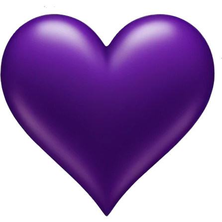 Dark Purple heart emoji
