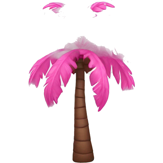 Pink palm emoji
