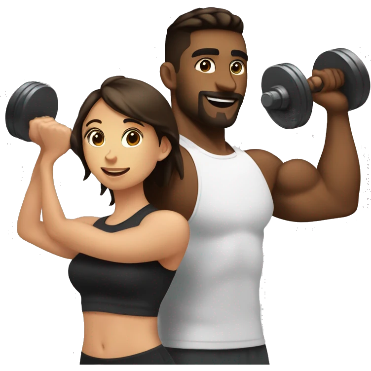 Bf and gf lifting weights. Bf spotting emoji