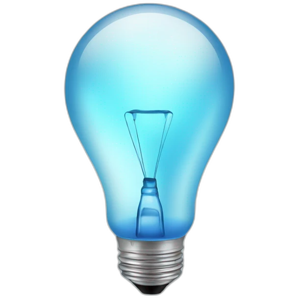 Light bulb which drinks water emoji