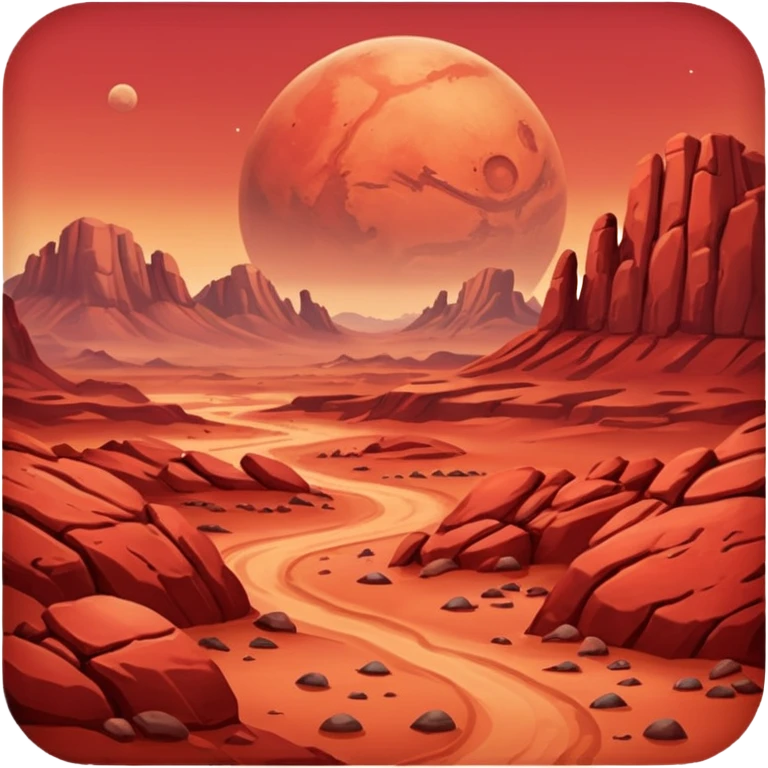 mars planet emoji