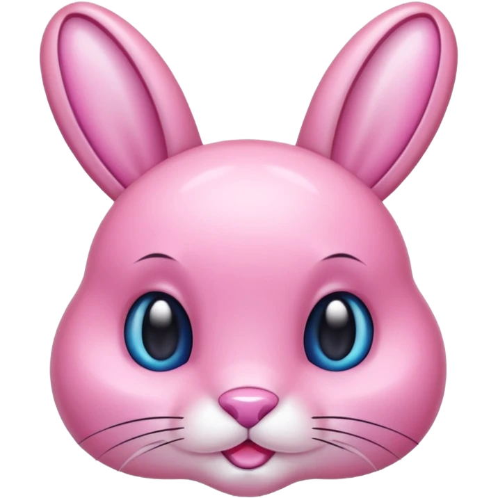  crystallized bunny pink emoji