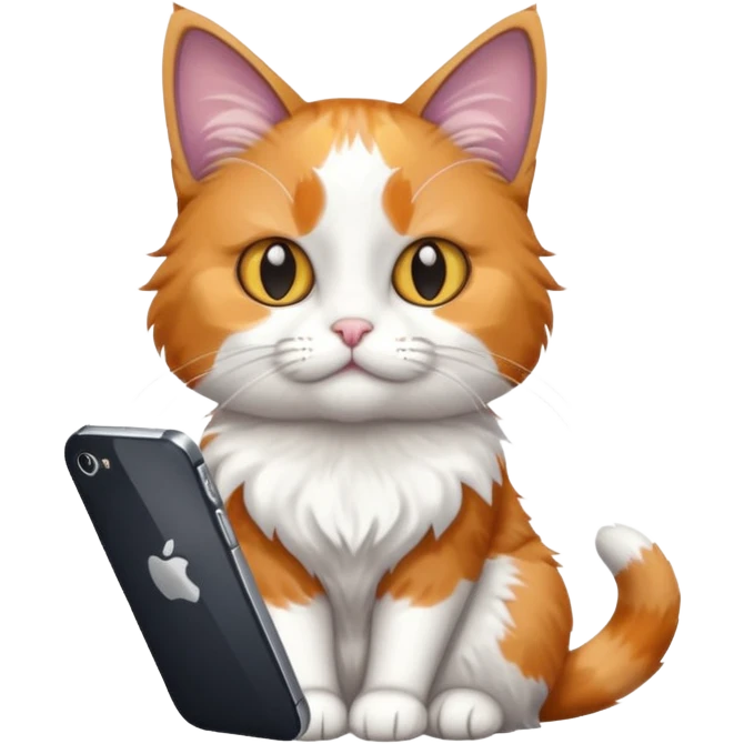 Cat in the iPhone emoji